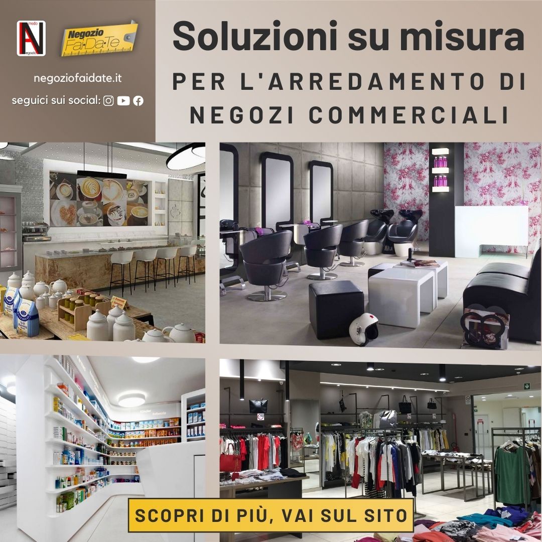 Soluzioni su misura per l'arredamento di negozi commerciali